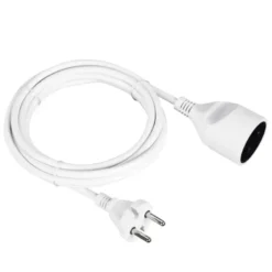 Handson Verlengsnoer Zonder Aarde Wit 3 Meter Discount