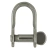 Harpsluiting plat met schroefpen 5mm