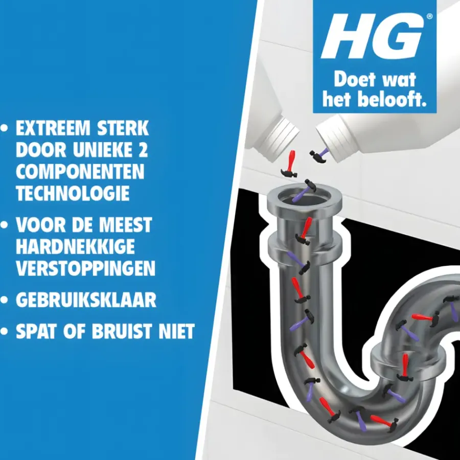 HG duo ontstopper 2 stuks 500 ml Sale