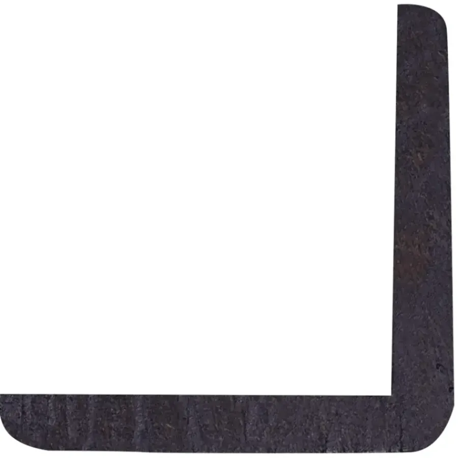 Geen Hoeklat grenen gelakt zwart 34x34mm 270cm Best