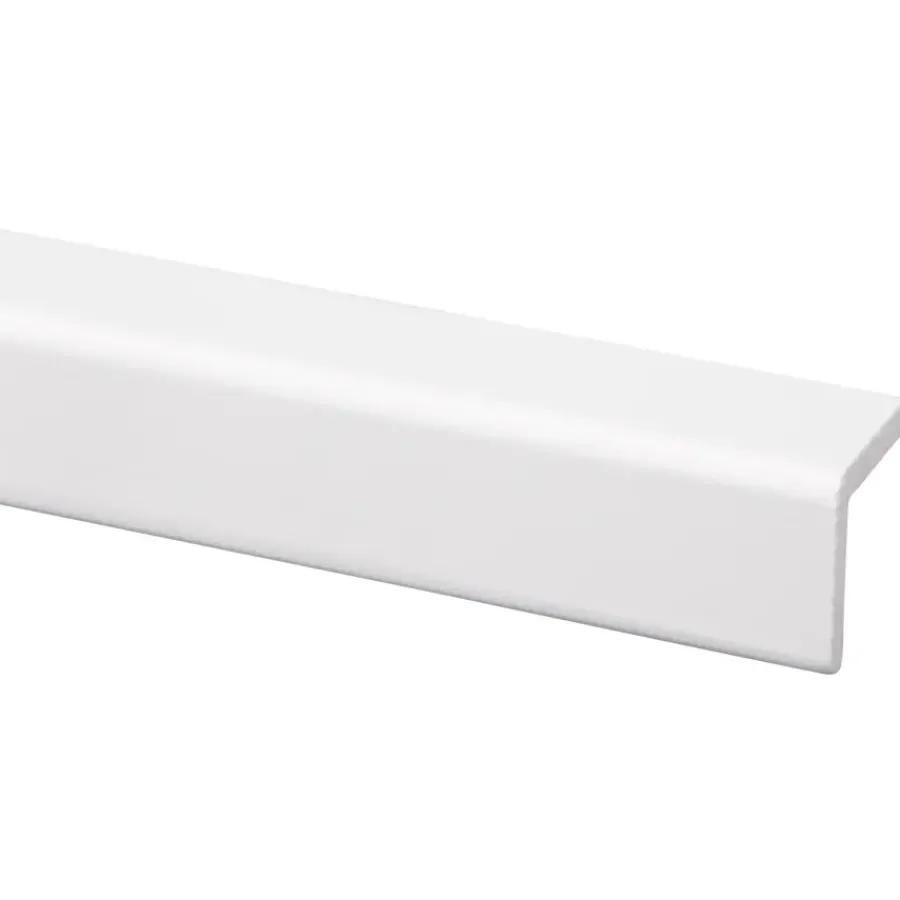 Geen Hoeklat grenen wit gelakt 27x27mm 270cm
