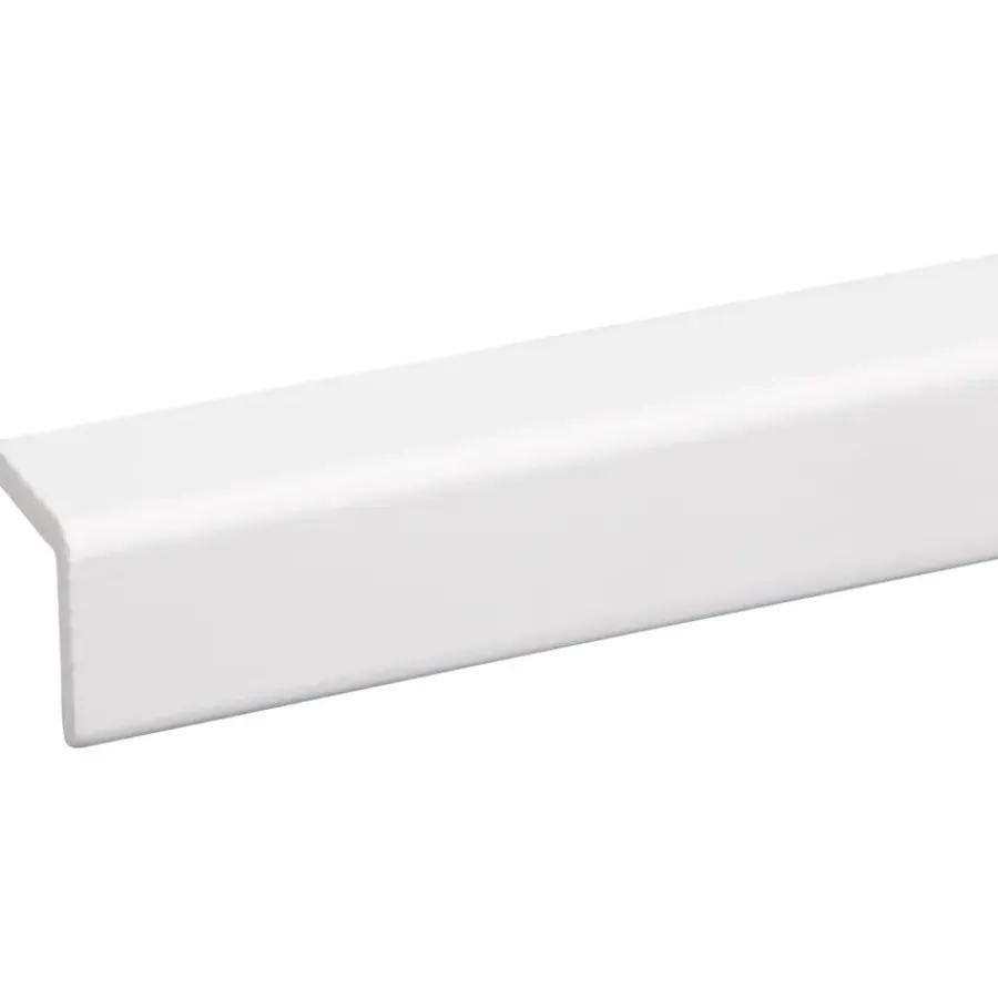 Geen Hoeklat grenen wit gelakt 27x27mm 270cm