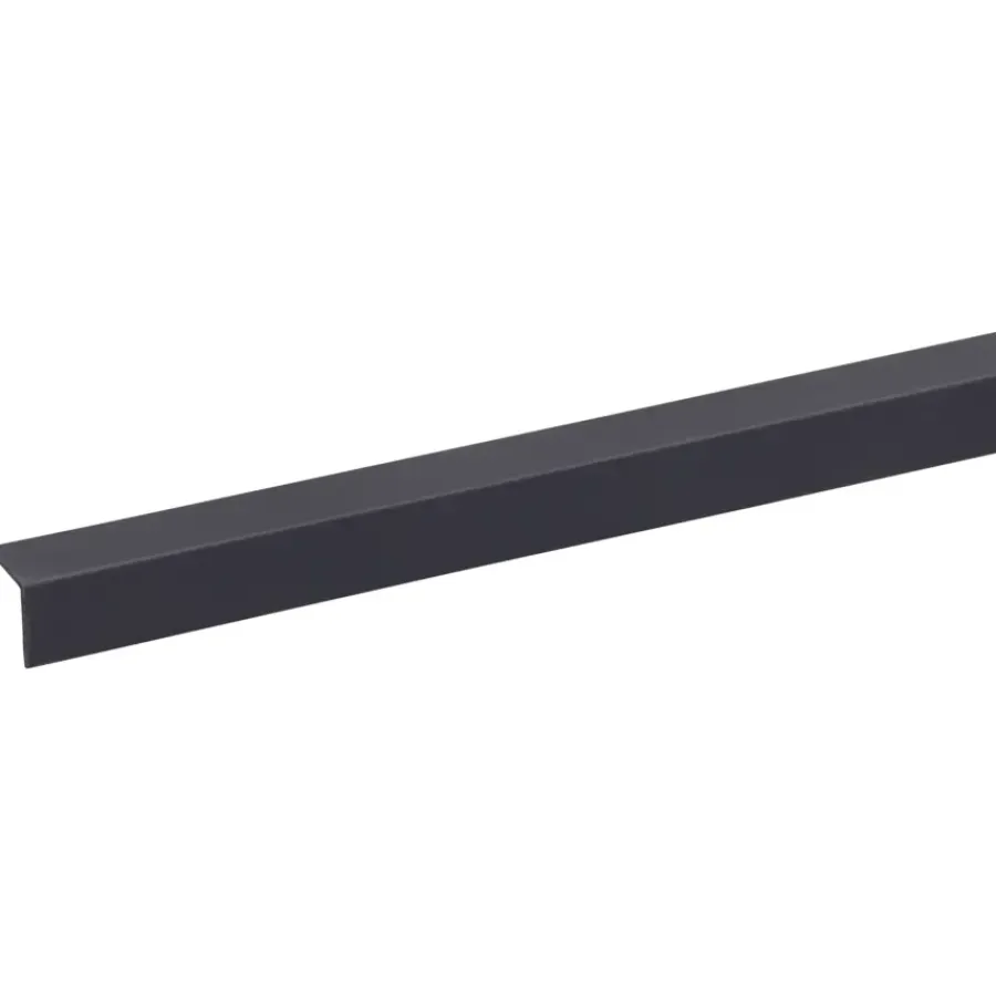 Geen Hoekprofiel kunststof antraciet 15x15 mm 260 cm
