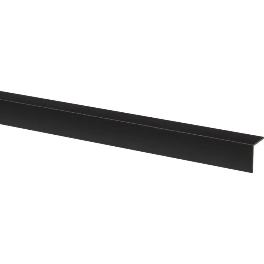 Geen Hoekprofiel kunststof zwart 20x20 mm 260 cm Clearance