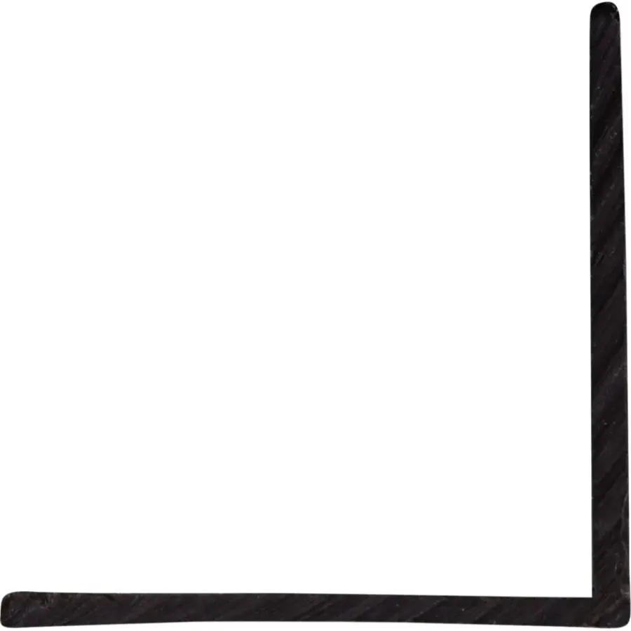 Geen Hoekprofiel kunststof zwart 20x20 mm 260 cm Clearance