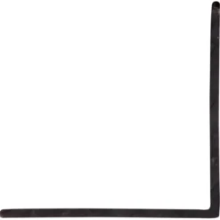 Geen Hoekprofiel kunststof zwart 30x30 mm 260 cm Clearance