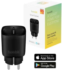 Hombli Slim Stopcontact Zwart Sale
