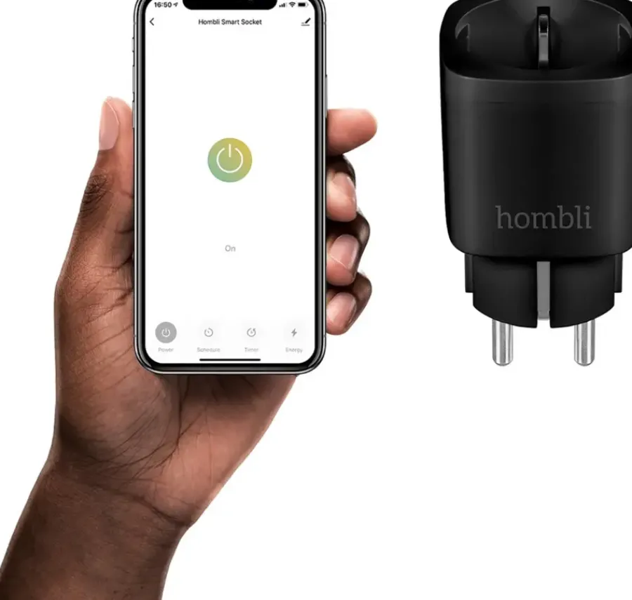 Hombli Slim Stopcontact Zwart Sale