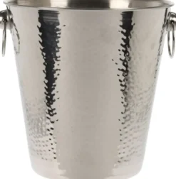 Home & Styling champagne/wijnkoeler RVS Ø 20 cm