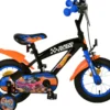 Volare Hot Wheels kinderfiets zwart 12 inch Outlet