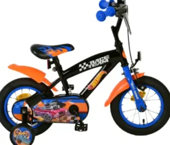 Volare Hot Wheels kinderfiets zwart 12 inch Outlet