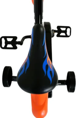 Volare Hot Wheels kinderfiets zwart 12 inch Outlet