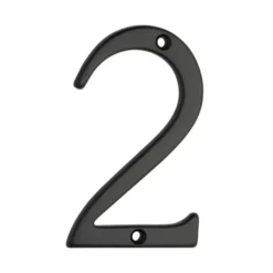 KARWEI Huiscijfer 2 aluminium zwart