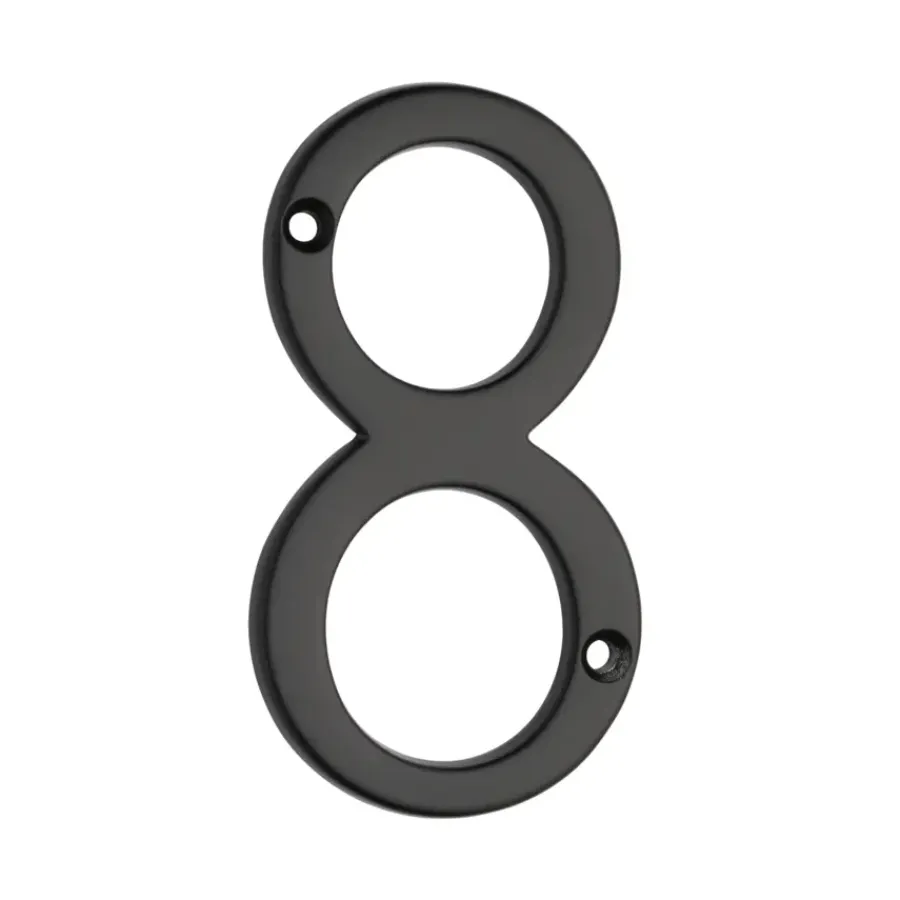 KARWEI Huiscijfer 8 aluminium zwart Sale