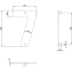 KARWEI Huiscijfer 7 Zwart RVS 15 x 10 cm Hot
