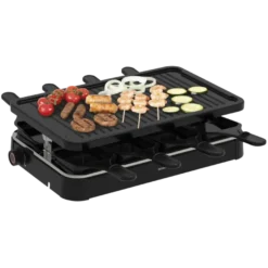 Inventum GR803B Gourmetset 8 persoons - 1200 watt Zwart