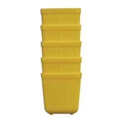 Erro Inzetbakje voor assortimentsdoos ca. 4x4x4 cm geel 5 stuks Hot