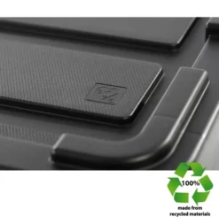 Iris Powerbox Robuust Opbergbox - 68L - 100% Recycled Kunststof - Zwart - Set van 3