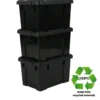 Iris Powerbox Robuust Opbergbox - 21L - Kunststof - Zwart - Set van 3