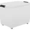 Iris Rollerbox opbergbox transparant kunststof met wieltjes 60 L