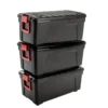 IRIS Store-It-All Opbergbox - 75L - Kunststof - Zwart - Set van 3