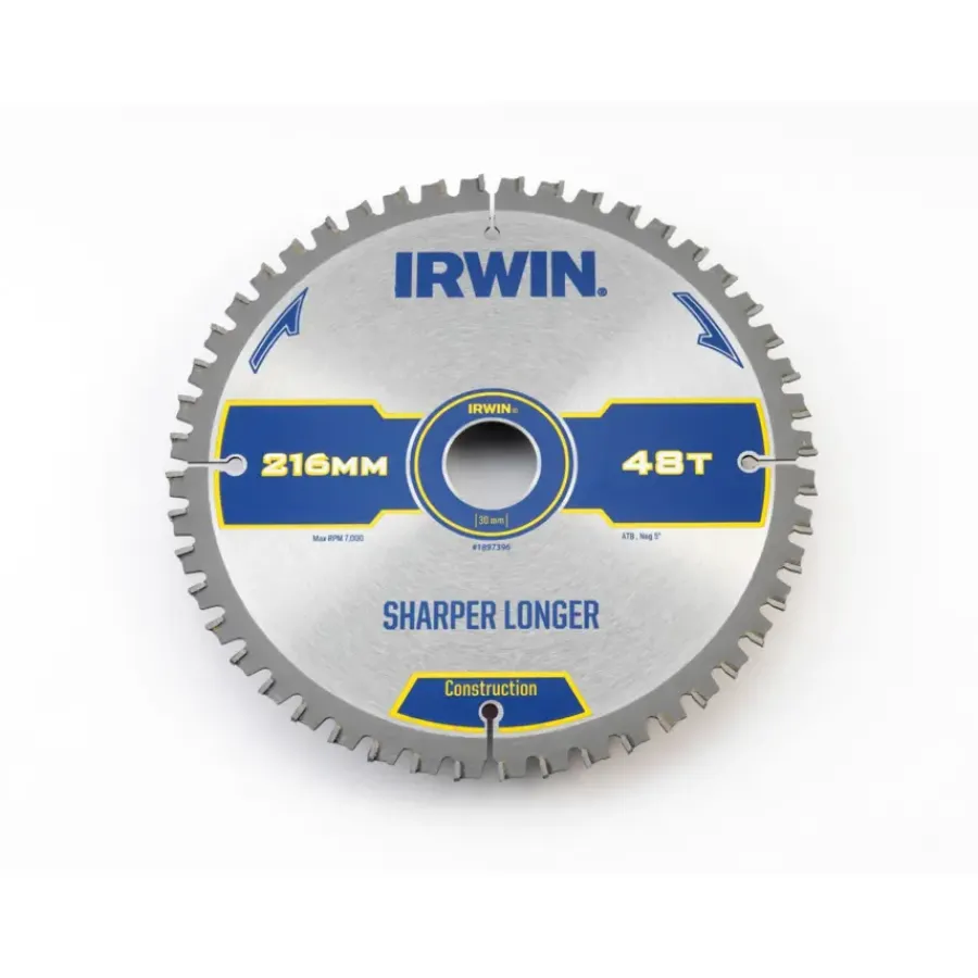 IRWIN afkortzaagblad 48T voor hout / laminaat / MDF- 216 x 30 mm Online