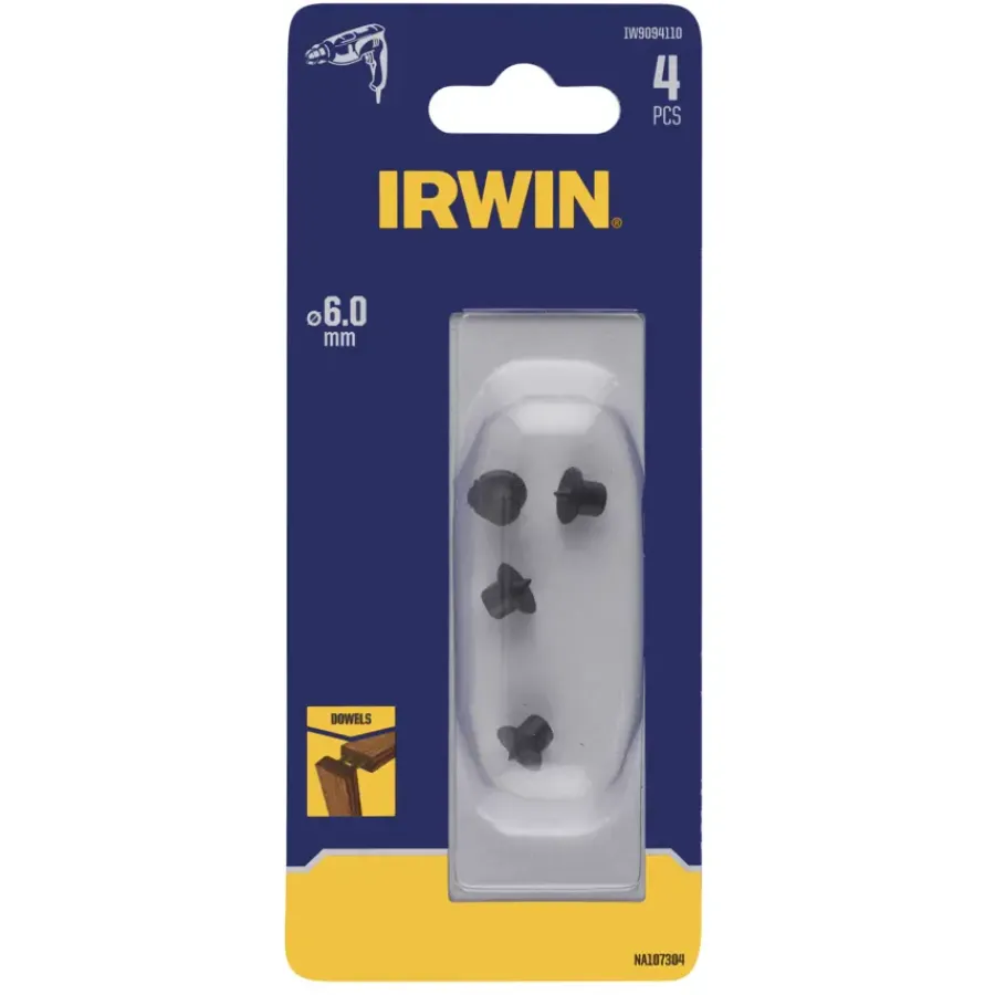 IRWIN centreerpunten voor deuvels van Ø6 mm. Inhoud 4 stuks. Discount