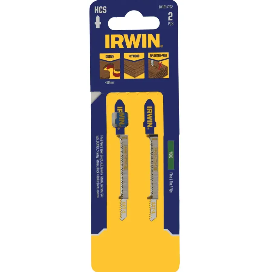 IRWIN decoupeerzaagblad fijn T-aansluiting voor hout - 2 stuks New