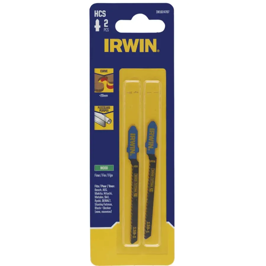 IRWIN decoupeerzaagblad T-aansluiting voor PVC / plexiglas - 2 stuks Best
