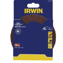 IRWIN lamellenschuurschijf voor haakse slijper Ø 125 mm korrelgrootte K40. Outlet