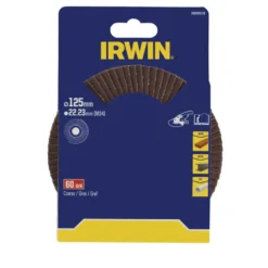 IRWIN lamellenschuurschijf voor haakse slijper Ø 125 mm korrelgrootte K60. Outlet