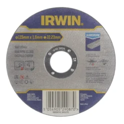 IRWIN Pro doorslijpschijf Ø115 mm. Dikte 1.6 mm. Voor aluminium. Discount