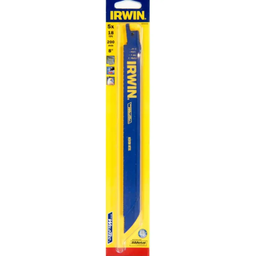 IRWIN reciprozaagblad 18T voor metaal - 5 stuks - 200 mm Outlet