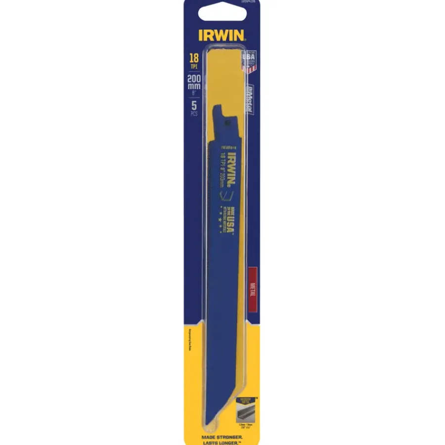 IRWIN reciprozaagblad 18T voor metaal - 5 stuks - 200 mm Outlet