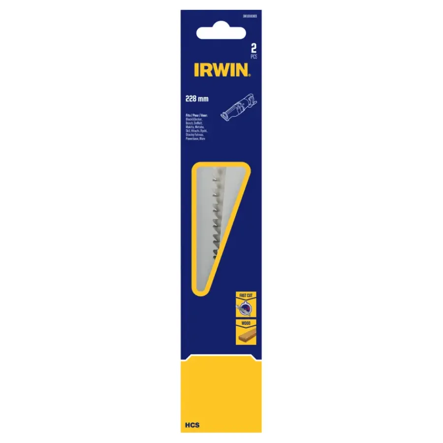 IRWIN reciprozaagblad voor hout - 2 stuks - 228 mm Hot