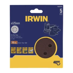 IRWIN schuurschijf rond Ø125 mm zelfhechtend K60, 5 stuks Best