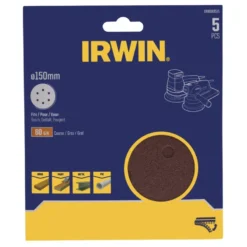 IRWIN schuurschijf rond Ø125 mm zelfhechtend K400, 5 stuks Hot