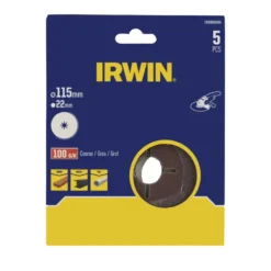 IRWIN schuurschijf voor haakse slijper Ø115 mm korrelgrootte K100 5 stuks Online