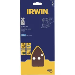IRWIN schuurvel voor B+D Multischuurmachine zelfklevend K180, 5 stuks Hot