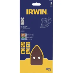 IRWIN schuurvel voor B+D Multischuurmachine zelfklevend K60/K80/K120/K180, 5 stuks Discount
