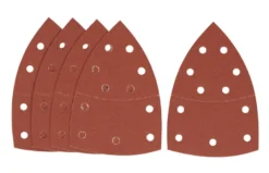 IRWIN schuurvel voor multischuurmachines Bosch PSM, Skil, Lux, Metabo, zelfklevend K180, 5 stuks Best