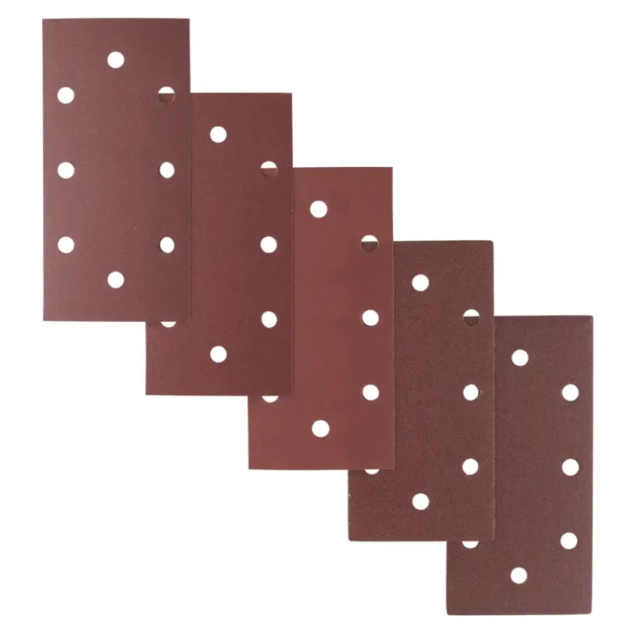 IRWIN schuurvel 190 x 93 mm K80/K120/K240 zelfhechtend, met perforatie voor B+D, 10 stuks.