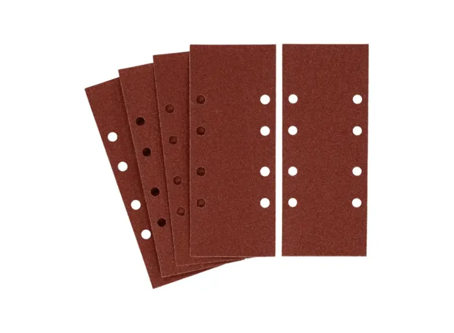 IRWIN schuurvel 230 x 93 mm K100 voor klembevestiging, met perforatie voor Bosch, Skil, Gamma, Makita, Metabo, 5 stuks. Outlet
