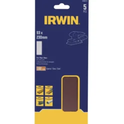IRWIN schuurvel 230 x 93 mm K100 voor klembevestiging, zonder perforatie, 5 stuks. Hot