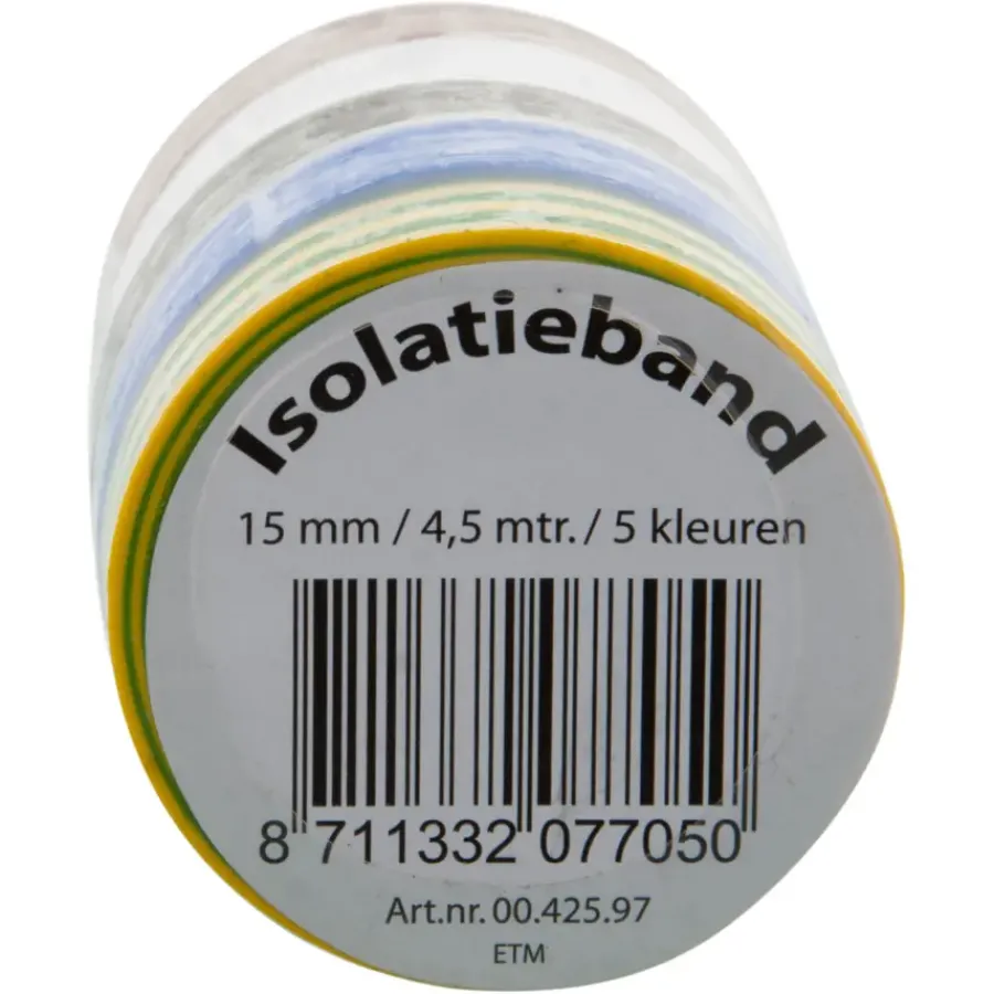 Geen Isolatieband 15mm 5 Rollen