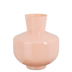 Judy vaas recycled glas roze - h29,5xd25cm