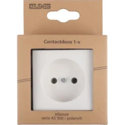 JUNG AS500 Enkel Stopcontact Wit Discount