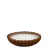 Kaars bruin - h3,5xd14,5cm