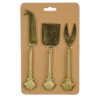 Kaasmesje goud 3 stuks - l21,5xb5cm