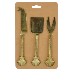 Kaasmesje goud 3 stuks - l21,5xb5cm